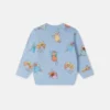 Sweatshirt med rund hals och älvtryck Sweatshirt med rund hals och älvtryck