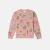 Sweatshirt med rund hals och skogsprint Sweatshirt med rund hals och skogsprint