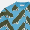 Sweatshirt med skateboardtryck
