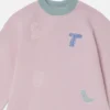 Sweatshirtklänning med broderad logotyp