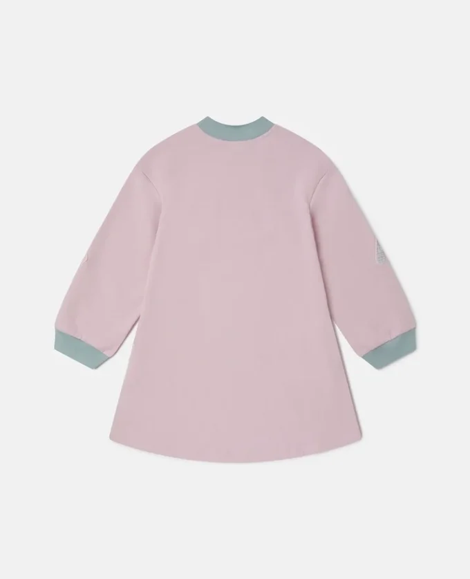 Sweatshirtklänning med broderad logotyp