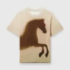 T-shirt i bomull med hästmotiv T-shirt i bomull med hästmotiv