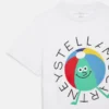 T-shirt i bomull med strandboll-logotyp T-shirt i bomull med strandboll-logotyp