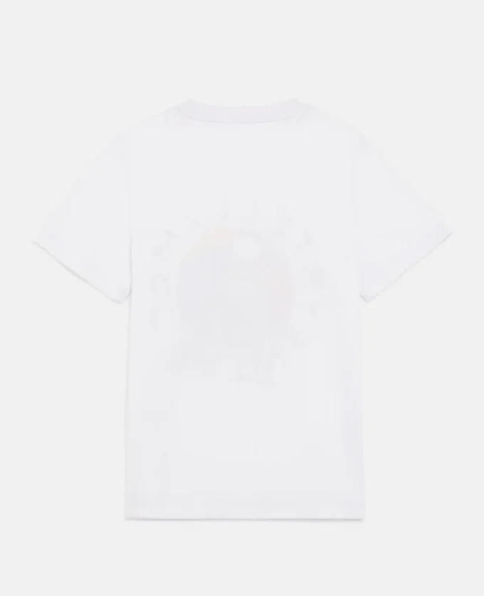 T-shirt i bomull med strandboll-logotyp T-shirt i bomull med strandboll-logotyp