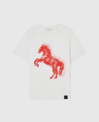 T-shirt med airbrush-tryck av häst