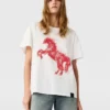 T-shirt med airbrush-tryck av häst T-shirt med airbrush-tryck av häst