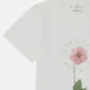 T-shirt med blommönster