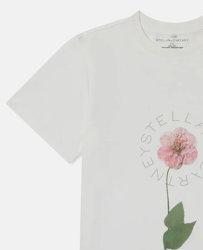 T-shirt med blommönster