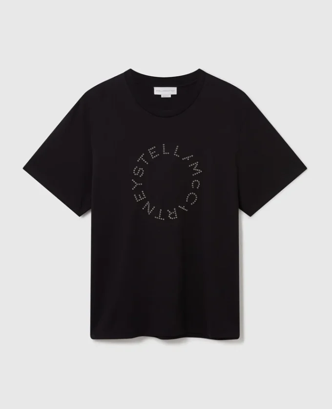 T-shirt med broderat logo T-shirt med broderat logo