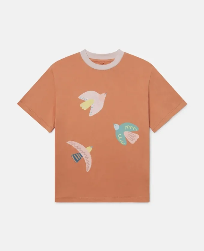 T-shirt med duvtryck T-shirt med duvtryck