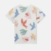 T-shirt med duvtryck