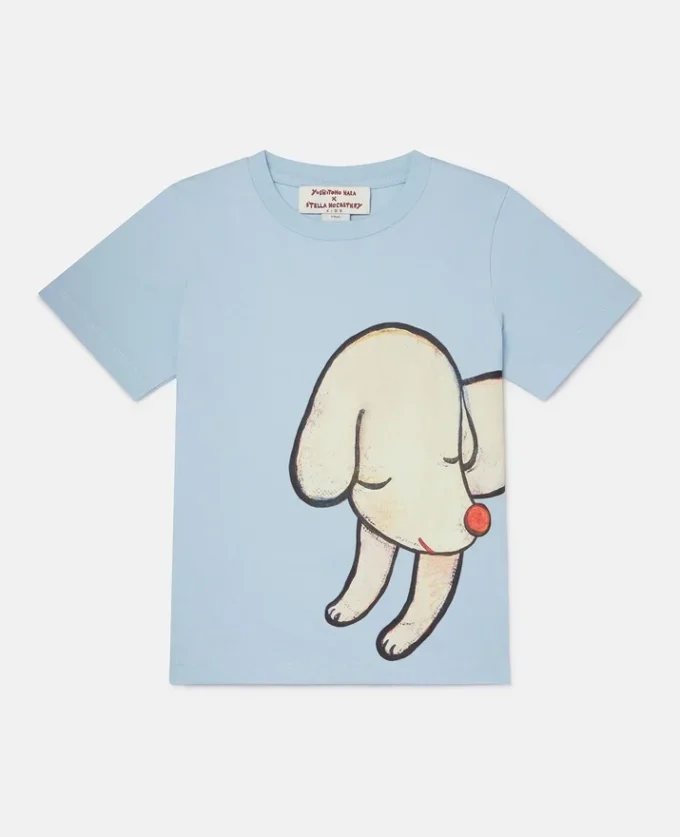 T-shirt med ensamt valpmotiv