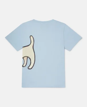 T-shirt med ensamt valpmotiv