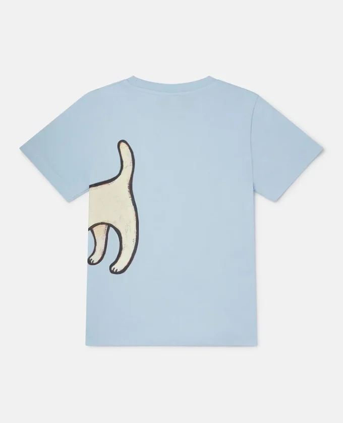 T-shirt med ensamt valpmotiv