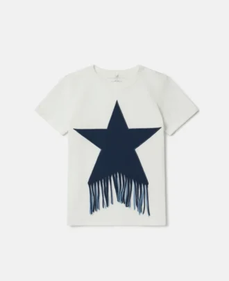 T-shirt med fransar och stjärnor
