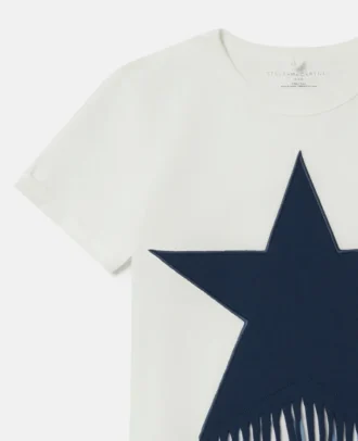 T-shirt med fransar och stjärnor