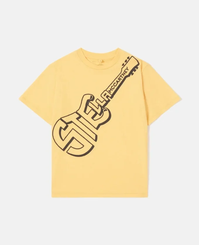 T-shirt med gitarrmotiv