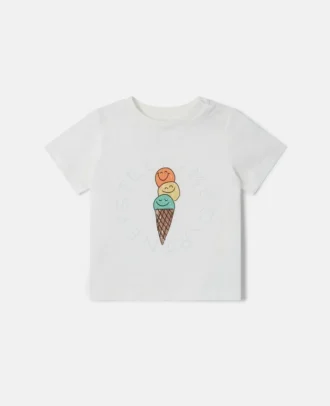 T-shirt med glassmotiv