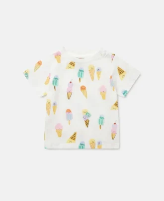 T-shirt med glassmotiv