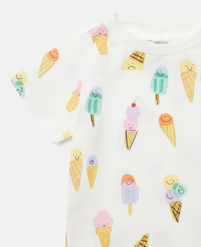 T-shirt med glassmotiv T-shirt med glassmotiv