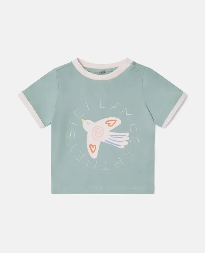 T-shirt med grafiskt tryck av duvor T-shirt med grafiskt tryck av duvor
