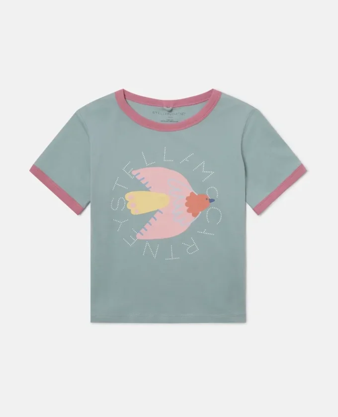 T-shirt med grafiskt tryck av duvor T-shirt med grafiskt tryck av duvor