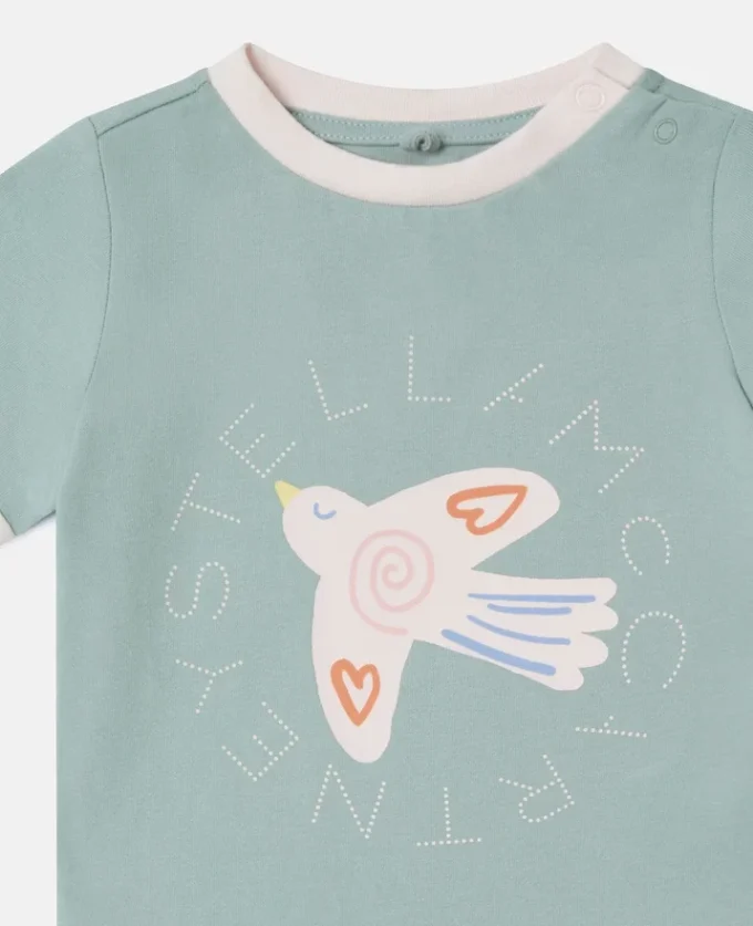 T-shirt med grafiskt tryck av duvor T-shirt med grafiskt tryck av duvor