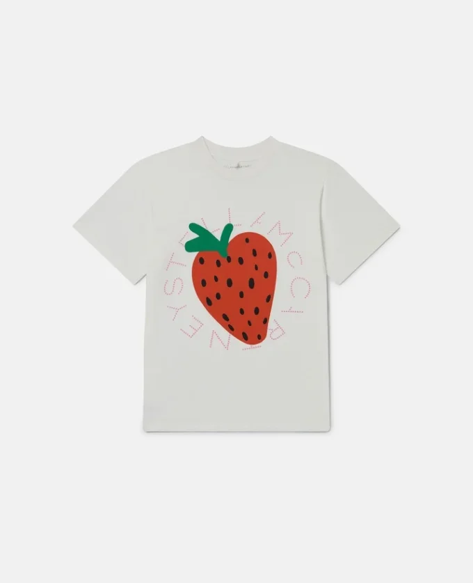 T-shirt med jordgubbsmotiv T-shirt med jordgubbsmotiv