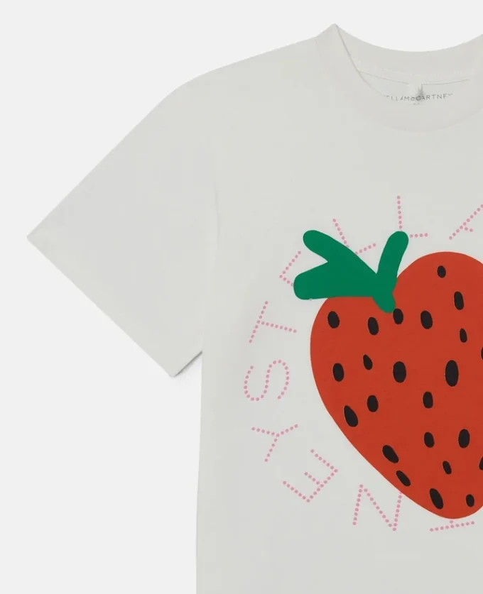 T-shirt med jordgubbsmotiv T-shirt med jordgubbsmotiv