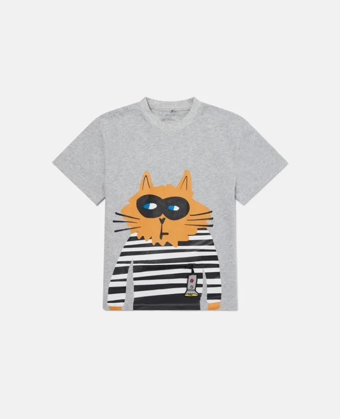 T-shirt med kattmotiv T-shirt med kattmotiv