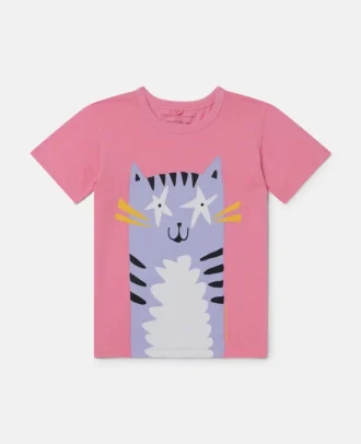 T-shirt med kattmotiv