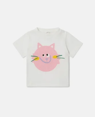 T-shirt med kattmotiv