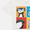 T-shirt med kattmotiv