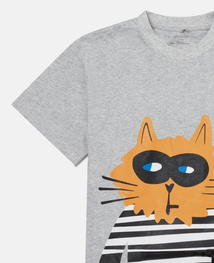 T-shirt med kattmotiv T-shirt med kattmotiv