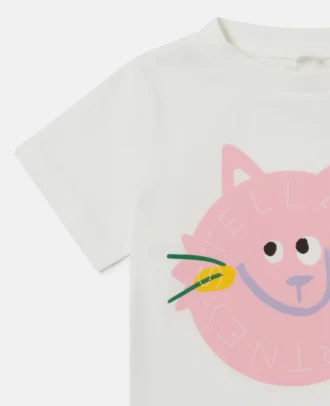 T-shirt med kattmotiv