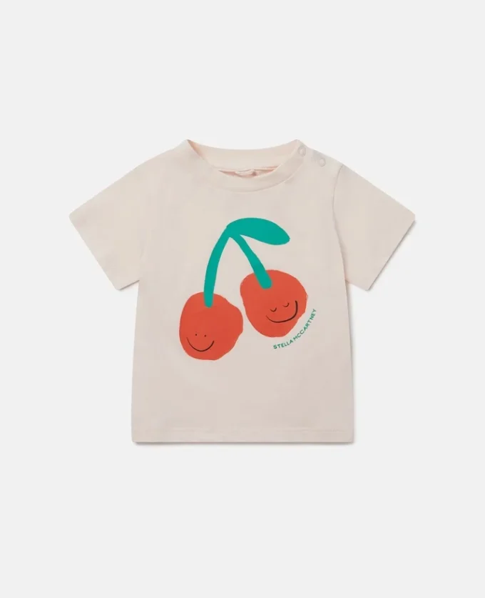 T-shirt med körsbärsprint T-shirt med körsbärsprint