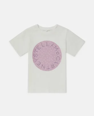 T-shirt med logotyp och grafiskt tryck