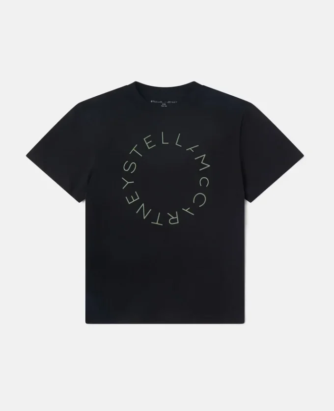 T-shirt med logotyp och grafiskt tryck