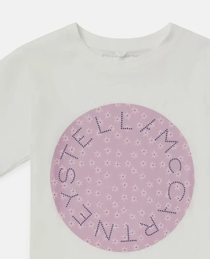 T-shirt med logotyp och grafiskt tryck