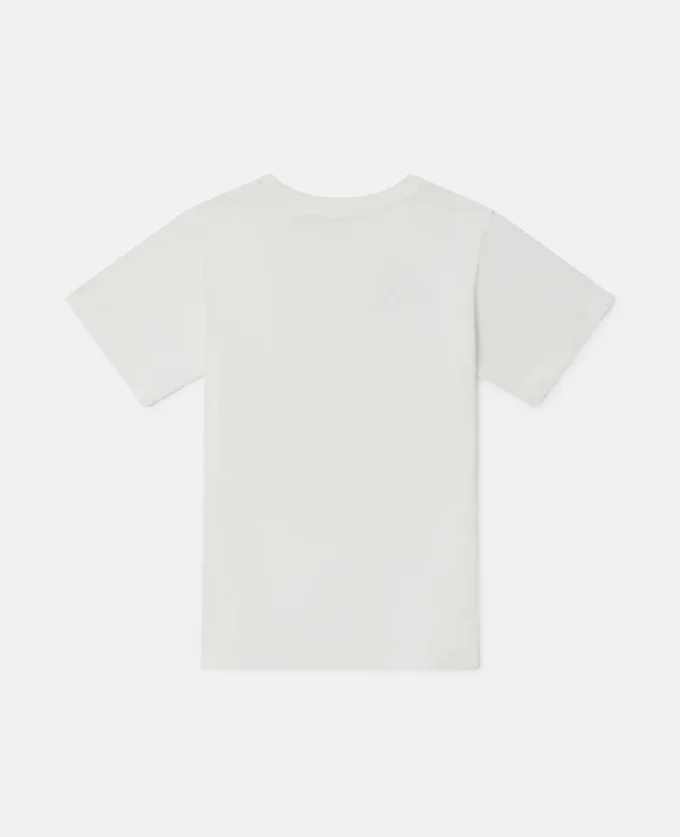 T-shirt med logotyp och grafiskt tryck
