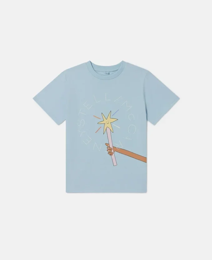 T-shirt med älvmotiv och rund halsringning T-shirt med älvmotiv och rund halsringning