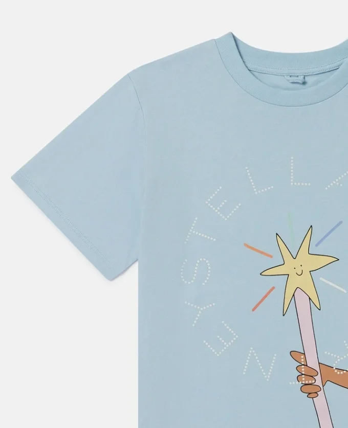 T-shirt med älvmotiv och rund halsringning T-shirt med älvmotiv och rund halsringning