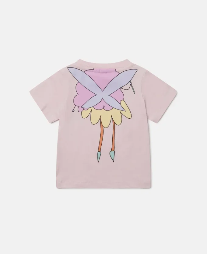 T-shirt med älvmotiv och rund halsringning T-shirt med älvmotiv och rund halsringning