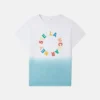 T-shirt med medaljonglogotyp i ombré T-shirt med medaljonglogotyp i ombré