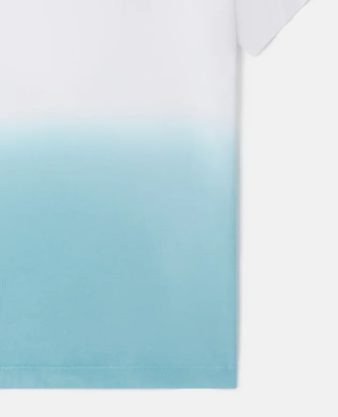 T-shirt med medaljonglogotyp i ombré T-shirt med medaljonglogotyp i ombré