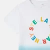 T-shirt med medaljonglogotyp i ombré T-shirt med medaljonglogotyp i ombré