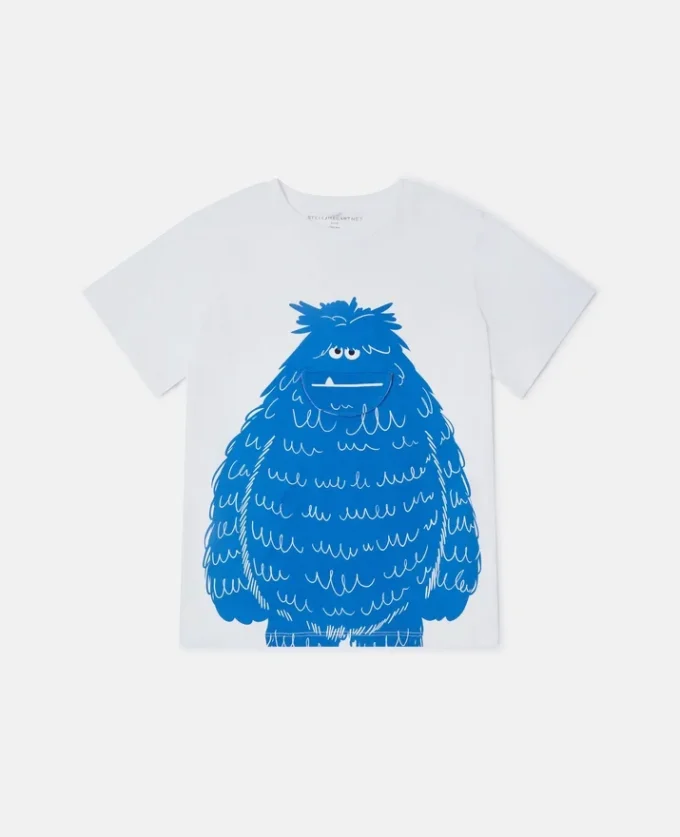 T-shirt med monstergrafik T-shirt med monstergrafik