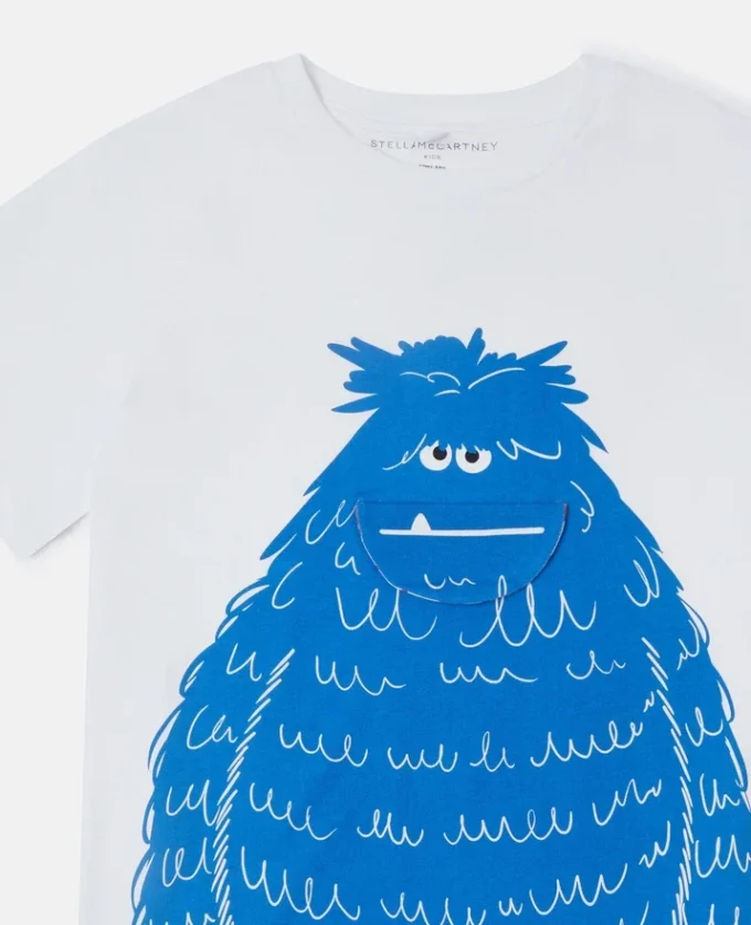 T-shirt med monstergrafik T-shirt med monstergrafik