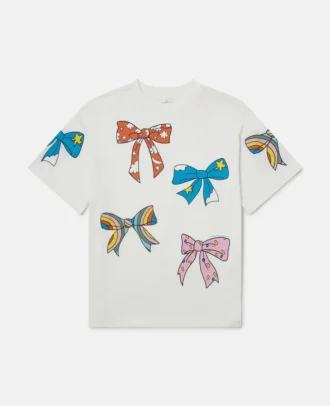 T-shirt med rosettmönster