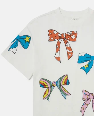 T-shirt med rosettmönster